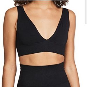 WEWOREWHAT | Active V-Neck Bra Top in Black